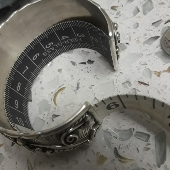 🚫SOLD🚫Vtg Navajo Sterling Turquoise Cuff - Picture 7 of 8